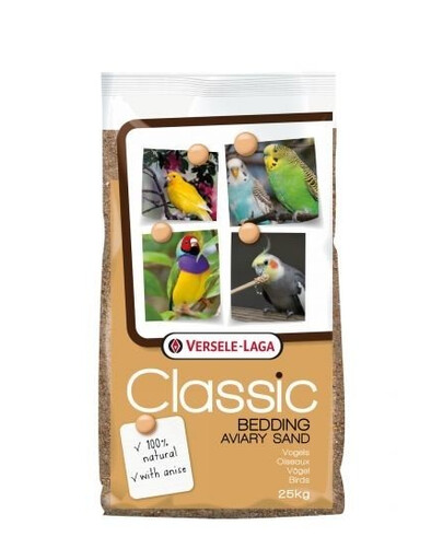 VERSELE-LAGA Aviary Classic Bedding Sand sable pour oiseaux 25 kg