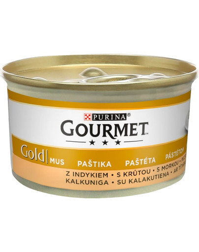 GOURMET Gold Mousse au dinde 24x85g pâtée pour chats
