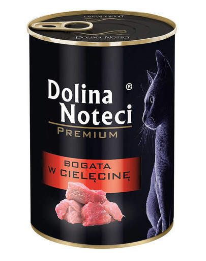 DOLINA NOTECI Premium - riche en veau pour chats adultes - 400 g
