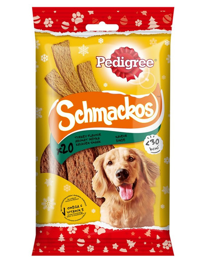 PEDIGREE Schmackos friandise au goût de dinde pour chiens adultes 9 x 144 g