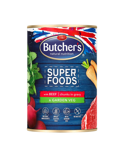 BUTCHER'S Superfoods Dog Tripe avec bœuf et légumes 400 g