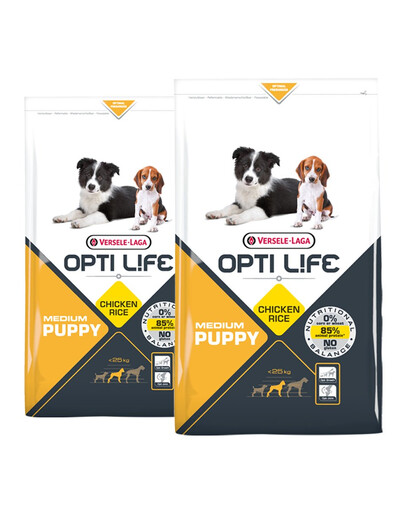 VERSELE-LAGA Puppy Medium pour chiots de races moyennes - poulet 2 x 12,5 kg