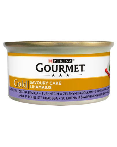 GOURMET Gold Savoury Cake Avec de l'agneau et des haricots verts 85 g