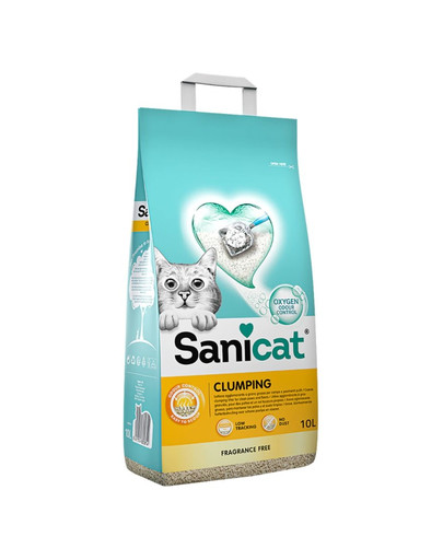 SANICAT Clumping 10 l Litière bentonite sans odeur pour chats
