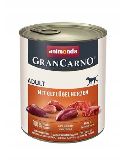 ANIMONDA GranCarno Porc & cœur de poulet 800 g