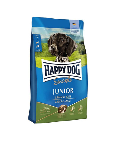 HAPPY DOG Sensible Junior Lambe & Rice 10 kg