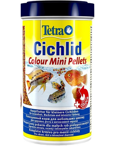 TETRA Cichlid Colour Mini 500 ml Nourriture rehaussant la couleur en granulés pour cichlidés