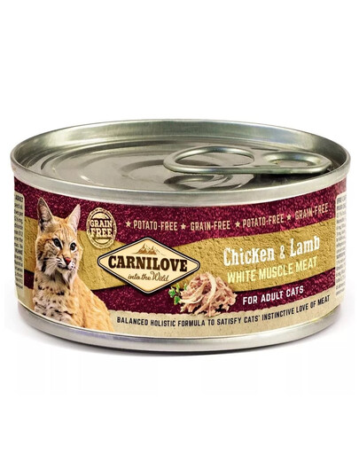 CARNILOVE - nourriture humide pour chats - 12 boîtes de 100 g