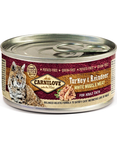 CARNILOVE - nourriture humide pour chats - 12 boîtes de 100 g