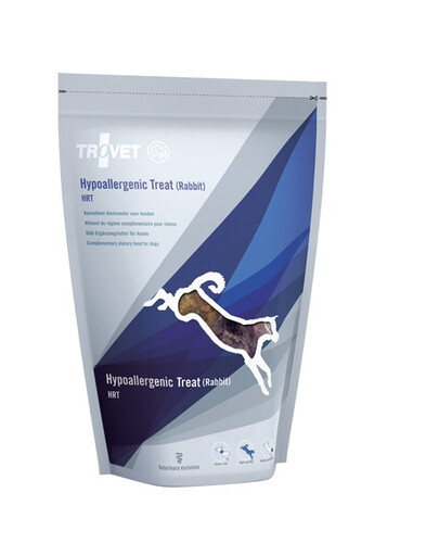 TROVET Hypoallergenic Treat Rabbit HRT Dog gâteries fonctionnelles lapin 250 g