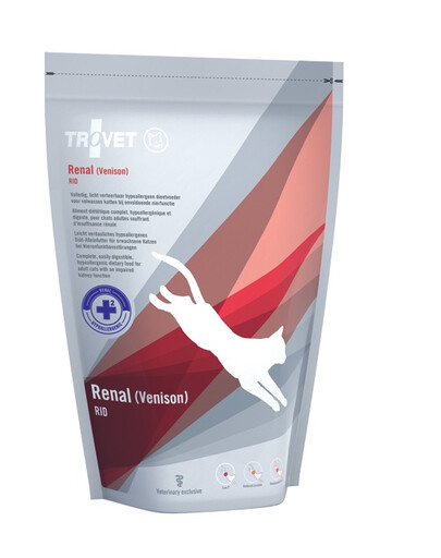 TROVET Renal Venison RID - venaison pour chats avec fonction rénale insuffisante - 500 g