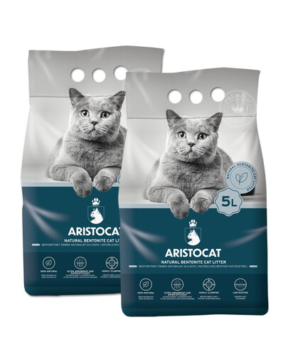 ARISTOCAT Bentonite Plus litière bentonite naturelle 10 l (2 x 5 l)