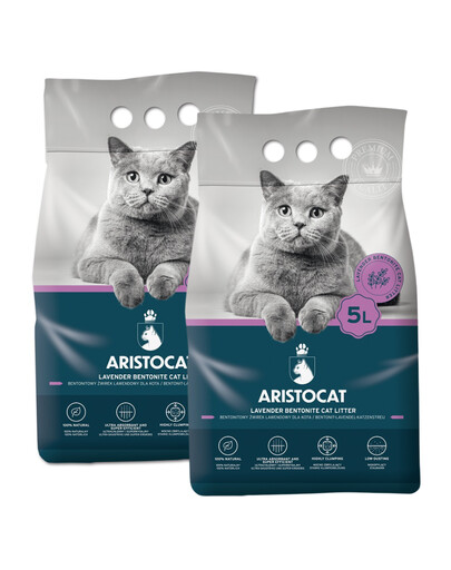 ARISTOCAT Bentonite Plus litière bentonite lavande 15 l (2 x 5 l)