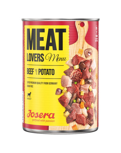 JOSERA Meatlovers Menu Bœuf avec des pommes de terre 6x400 g