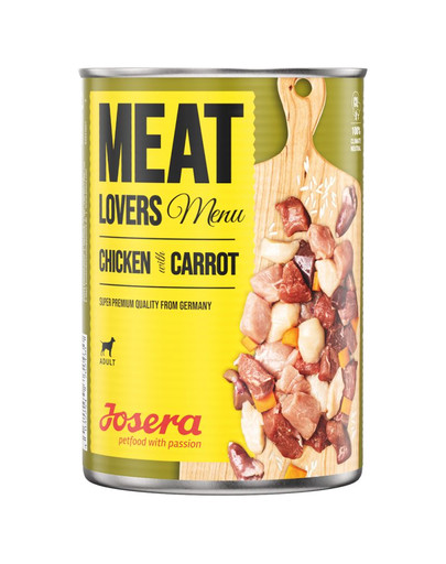 JOSERA Meatlovers Menu Poulet et Carotte 6x800 g