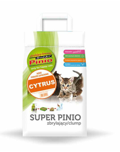 BENEK Super Pinio Litière 7 l Parfum Citron
