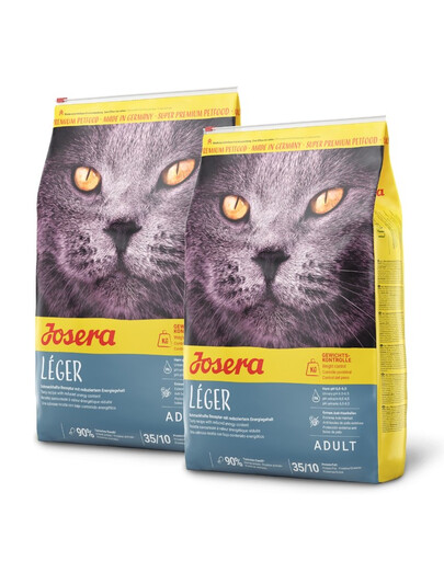 JOSERA Cat Leger pour les chats peu actifs et après castration 20 kg (2 x 10 kg)