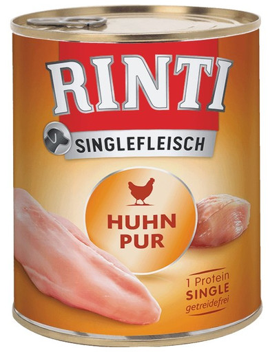 RINTI Singlefleisch Chicken Pure - nourriture monoprotéinée au poulet - 800 g