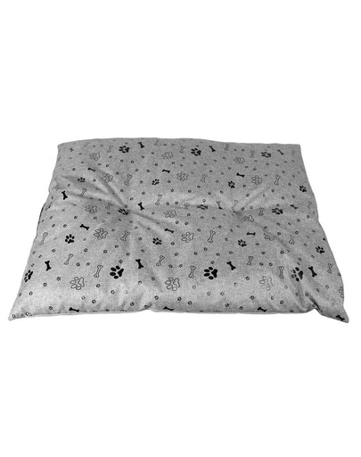 PET IDEA Coussin pour lit de chien L 80 x 60 cm gris