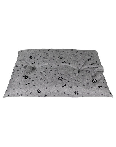 PET IDEA Coussin pour lit de chien XL 100 x 80 cm gris