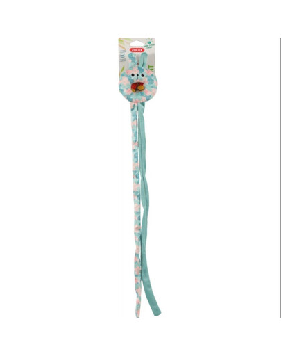 ZOLUX ETHICAT - jouet pour chat en forme de lapin à suspendre à la porte, motifs feuilles