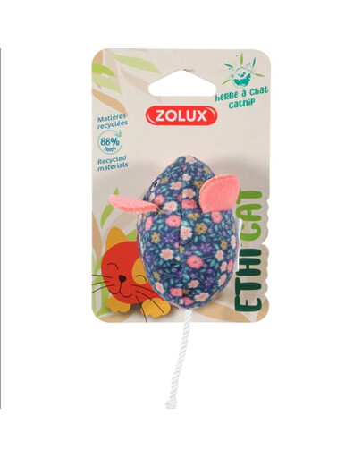 ZOLUX ETHICAT - jouet en forme de souris & motifs fleurs