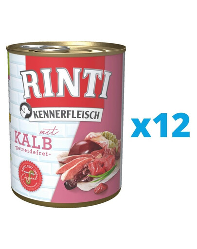 RINTI Kennerfleisch Conserve pour chien 12 x 400 g