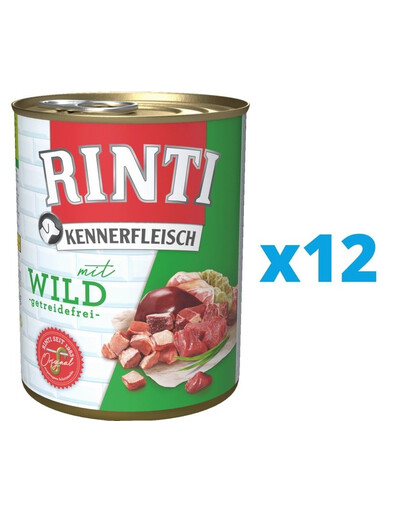 RINTI Kennerfleisch Conserve pour chien 12 x 400 g