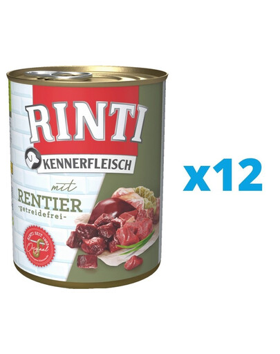 RINTI Kennerfleisch Conserve pour chien 12 x 400 g