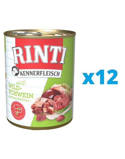 RINTI Kennerfleisch Conserve pour chien 12 x 400 g