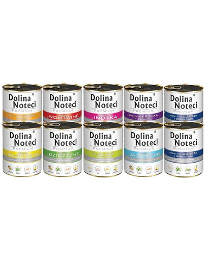 DOLINA NOTECI Premium Mélange riche en saveurs pour chiens adultes 20x800g