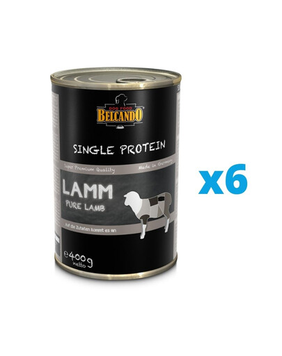 BELCANDO Single Protein Agneau 6x400 g nourriture humide pour chien