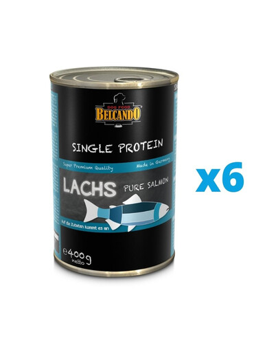 BELCANDO Single Protein Saumon 6x400 g nourriture humide pour chien