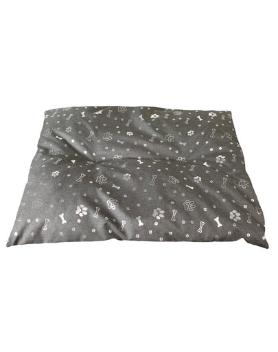 PET IDEA Coussin pour lit de chien M 75 x 50 cm gris foncé