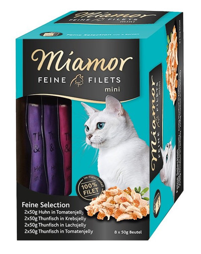 MIAMOR Feine Filets Mini Multibox filets en gelée 8 x 50 g