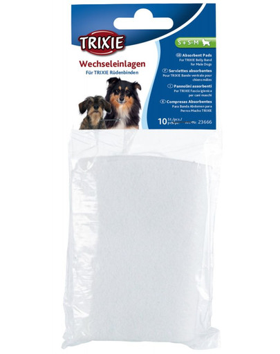TRIXIE Protection pour couches, pour chiens mâles M, 10 pcs.