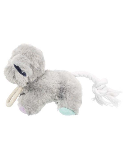 TRIXIE Chien en peluche avec corde jouet pour chiots 24 cm