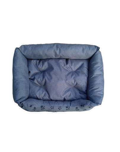 FERA Panier canapé-lit avec coussin 64 x 48 cm cendré avec des pattes
