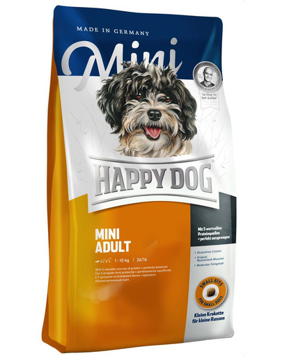 HAPPY DOG Fit & Well Adult mini 8 kg croquettes pour chiens adultes de petites races