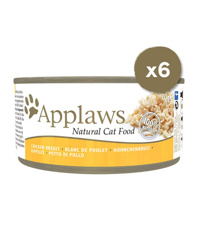 APPLAWS Cat Tin  Tin Chicken Breast 6 x 70 g