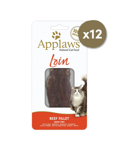 APPLAWS Cat Treat Beef Puree 12 x 20 g