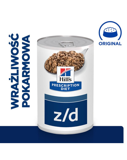 HILL'S Prescription Diet Canine z/d 370 g pour les intolérances alimentaires