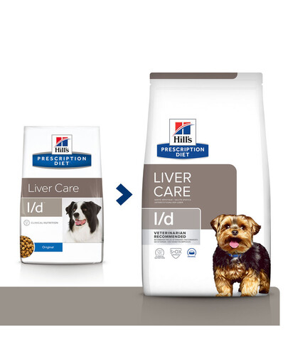 HILL'S Prescription Diet Canine l/d 4 kg nourriture pour les chiens souffrant de maladies du foie