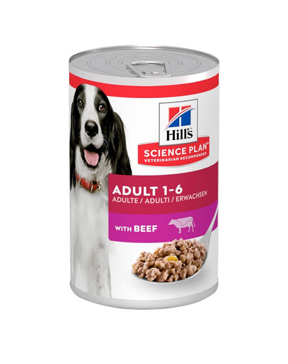 HILL'S Science Plan Canine Adult Beef 370 g pour les chiens adultes avec viande de bœuf
