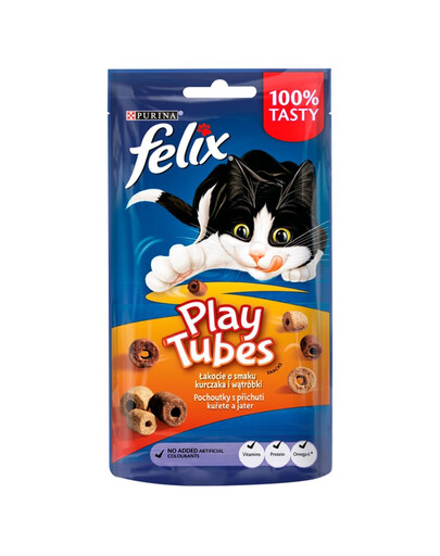 FELIX Play Tubes poulet et foie 8x50 g