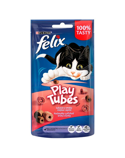 FELIX Play Tubes dinde et jambon 8x50 g
