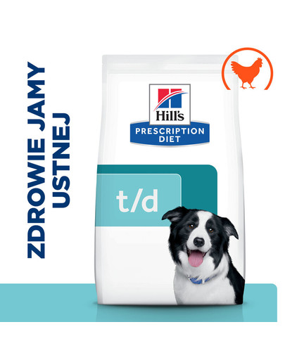 HILL'S Prescription Diet Canine t/d 4 kg des aliments pour favoriser la santé bucco-dentaire de votre chien