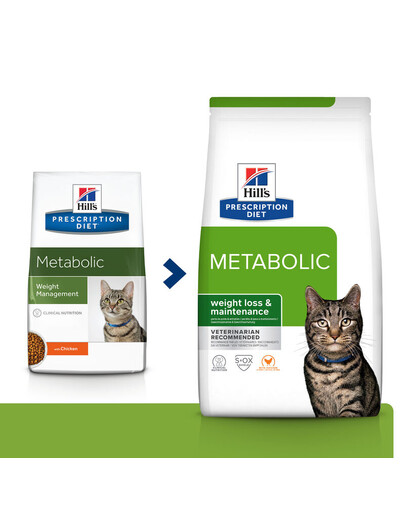 HILL'S Prescription Diet Feline Metabolic aliments secs au poulet 3 kg