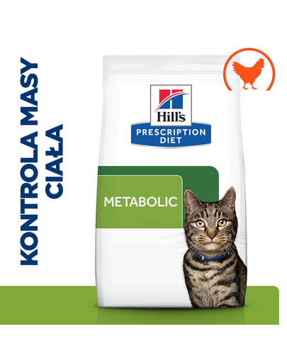 HILL'S Prescription Diet Feline Metabolic aliments secs au poulet 3 kg