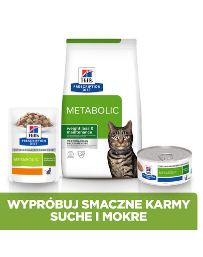HILL'S Prescription Diet Feline Metabolic aliments secs au poulet 3 kg